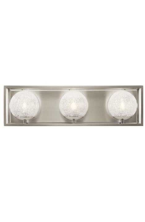 Kichler 45918NI Karia 3 Light Bath Light in Brushe