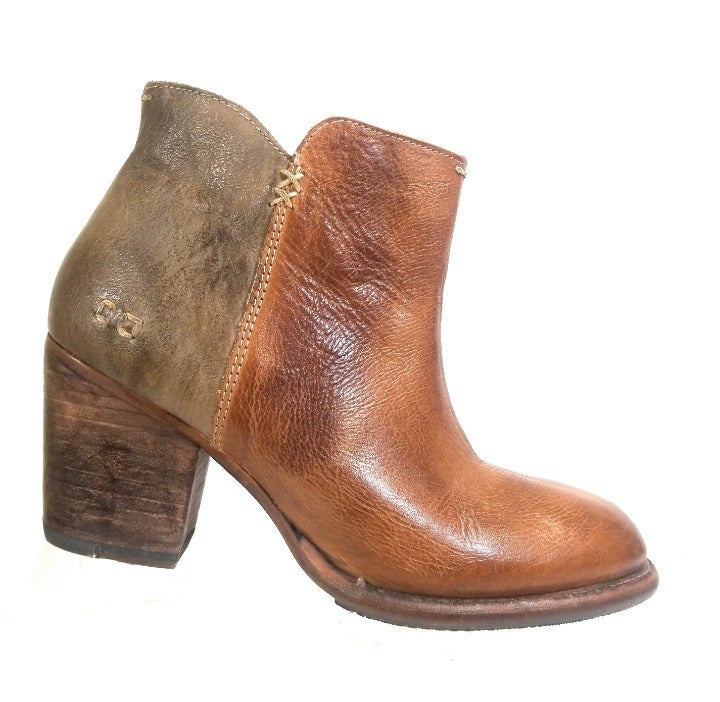 Bed Stu Women Brown Rustic Zip Booties 9