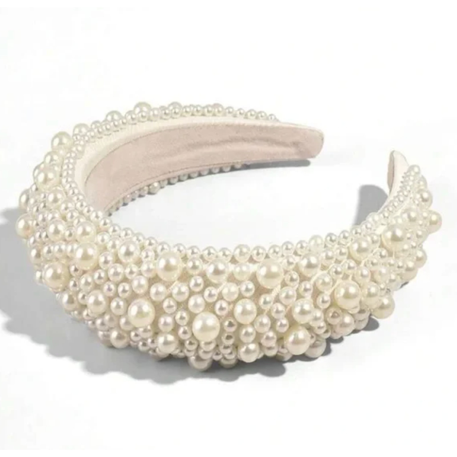 Free People Pearl Queen Headband Ivory One Size