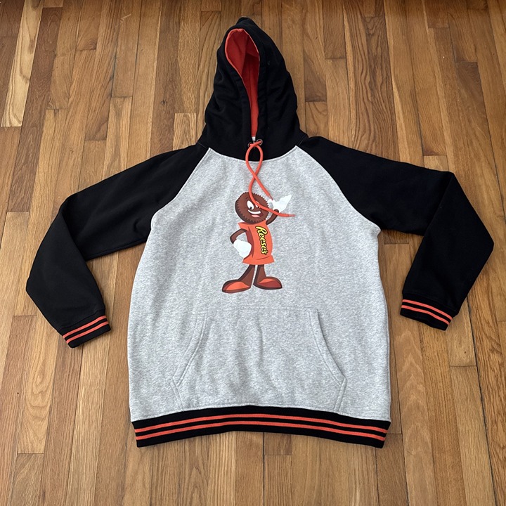 Hershey Park Men's Hoodie Sweatshirt Reese Size XL Very Rare
