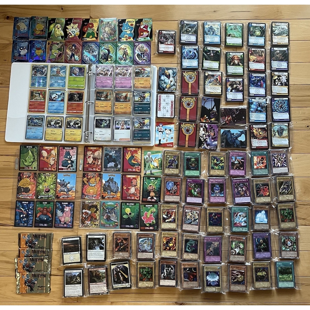 Huge 1000+ Pokemon, Yugioh, MTG, Marvel, Kaijudo + More!!! Binder Bulk Cards Lot