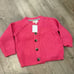Mini Boden Toddler Girl Pink Knit Jacket, Size 2-3T