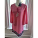 Cabana Life xTalbots Lace Up Tunic Dress Cover Up Top Pink Sz S Runs Small NWT