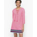 Cabana Life xTalbots Lace Up Tunic Dress Cover Up Top Pink Sz S Runs Small NWT