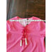 Cabana Life xTalbots Lace Up Tunic Dress Cover Up Top Pink Sz S Runs Small NWT