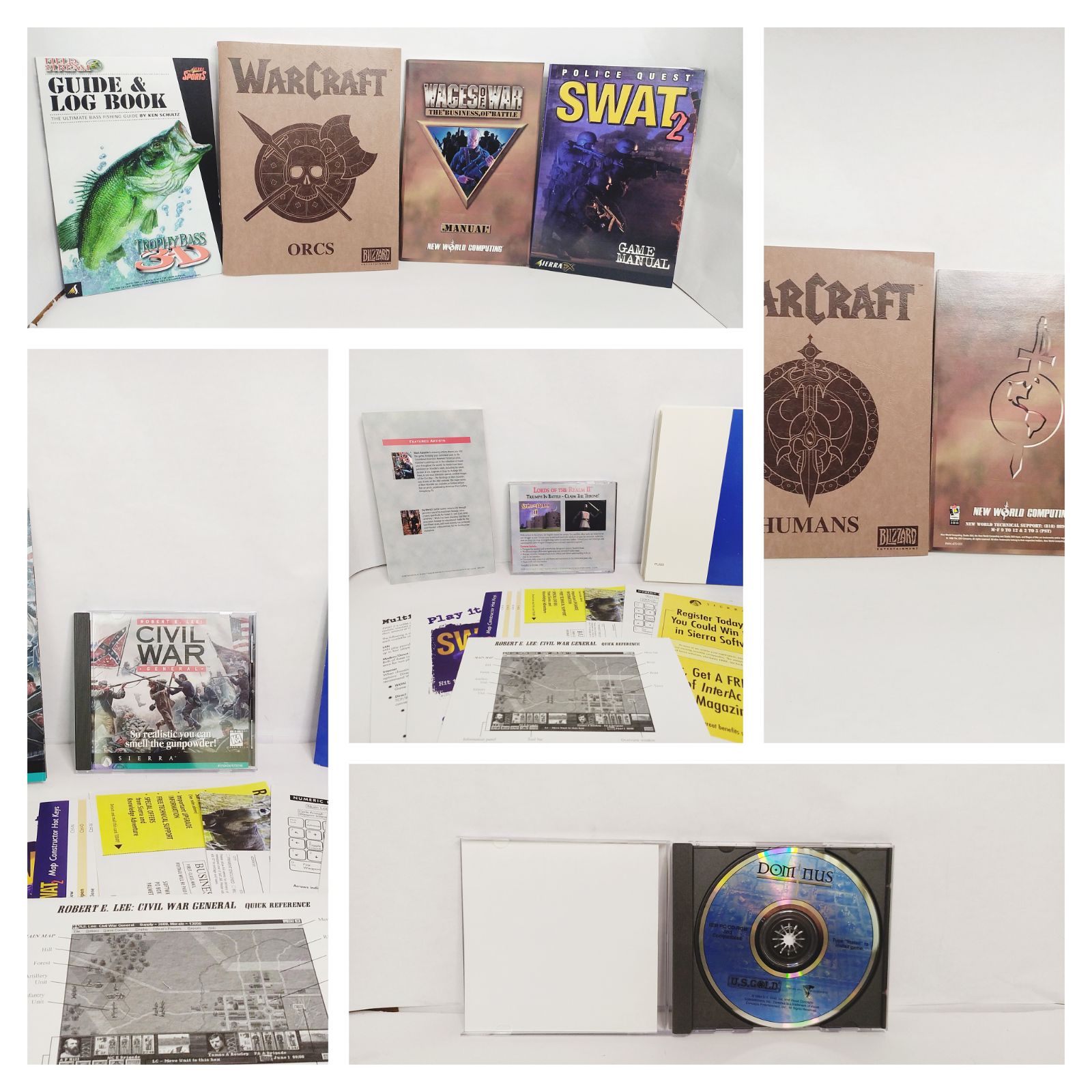 Retro Computer Game Manual/Memorabilia Bundle