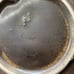 Art Pottery Dish Orange Spiral Edged With Birds Leaves & Shells Czechoslovakia