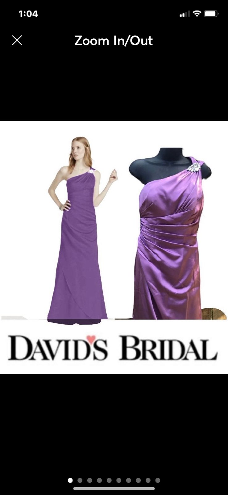 Dress David's shops bridal wedding prom dress bridesmaid gown fashion purple