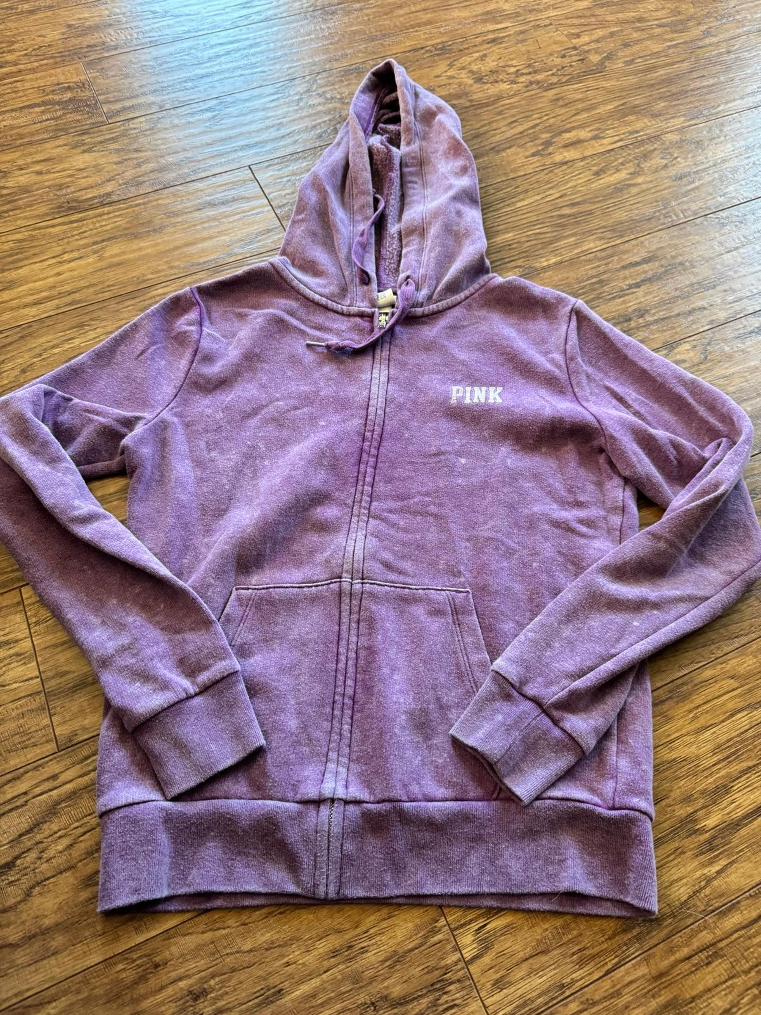 Pink Zip up Hoodie size XS Women Teen