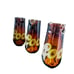 RARE Set of 3 Coors Amber Glass Hanging candle holders chain chandelier