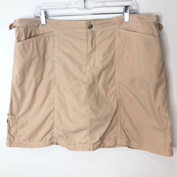 Fresh Produce Beige Cotton/Spandex Skort/Skirt Size XXL