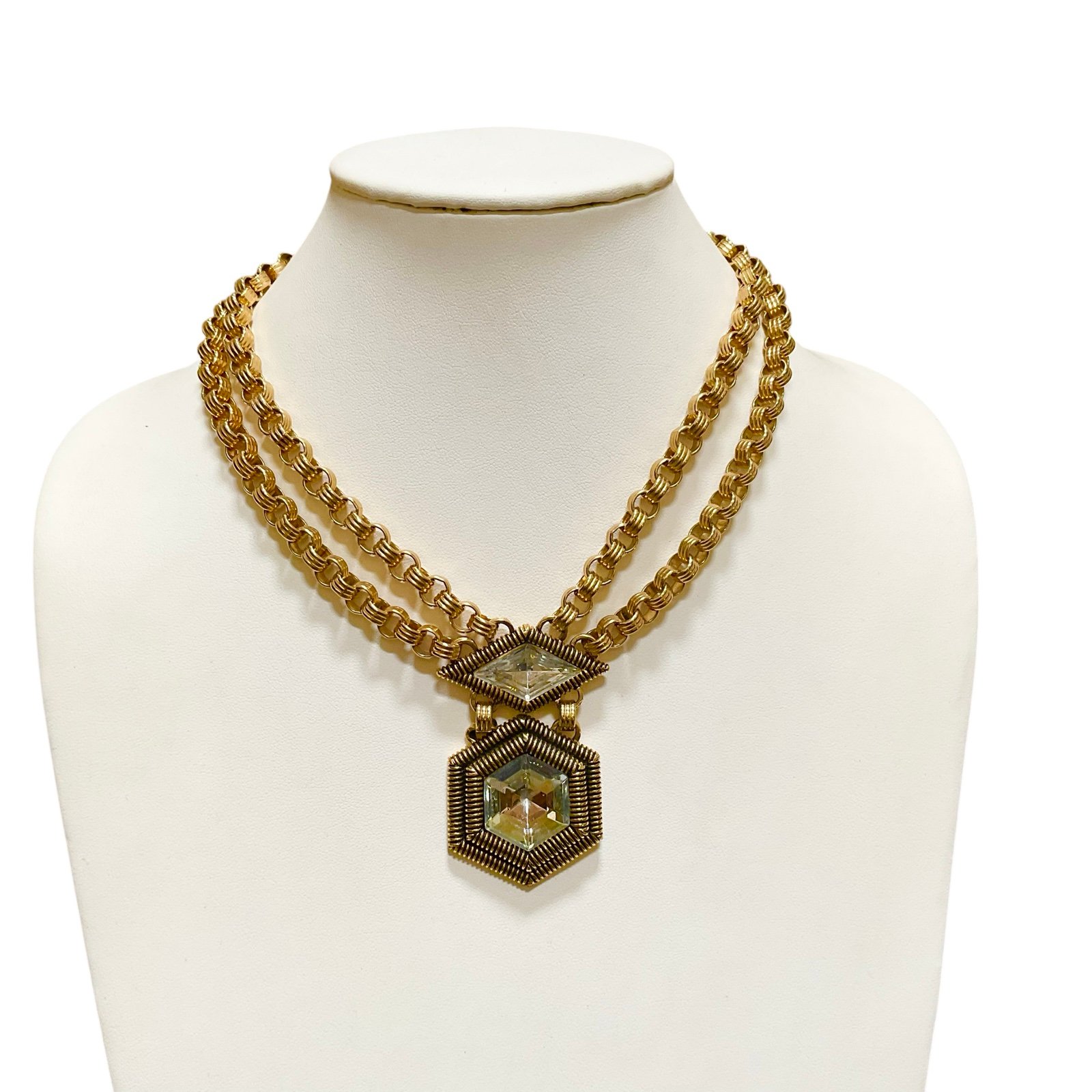 Pierre Cardin 1970s Crystal Necklace