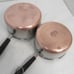 Revere Ware 1.5 and 2 Quart Sauce Pans Copper Bottom No Lids Made USA