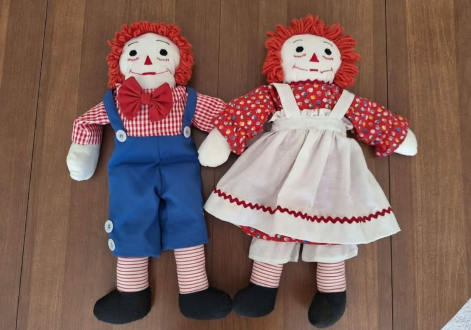 Vtg 1996 80th & 75th Anniversary Raggedy Ann & Raggedy Andy