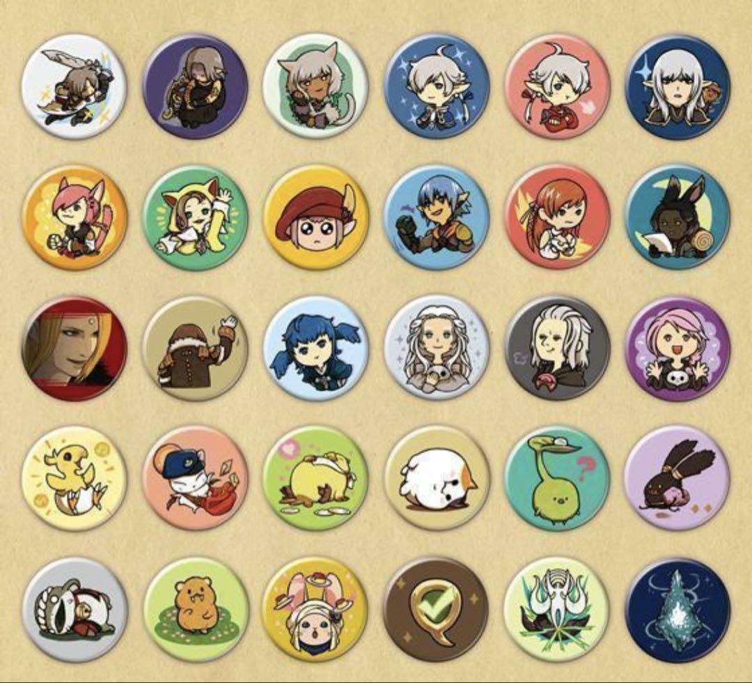 FF14 Fan Festival Complete Can Badge Set