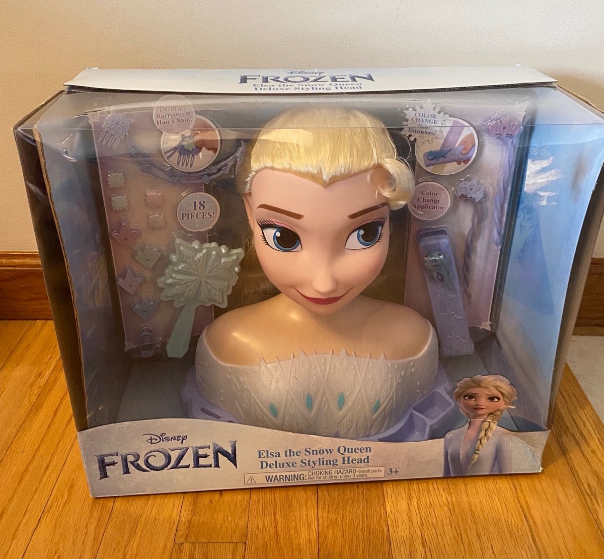 Disney frozen deluxe elsa styling head sale