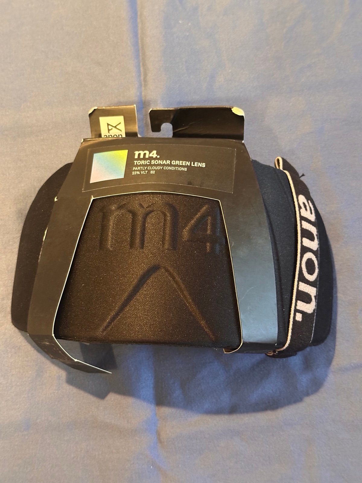 Anon M4 Toric sonar green lens. NWT