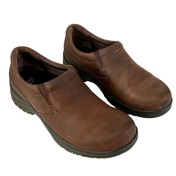 Dansko Wynn Brown 44 Distressed Oiled Leather Casual Shoes Slip Resistant Gorp