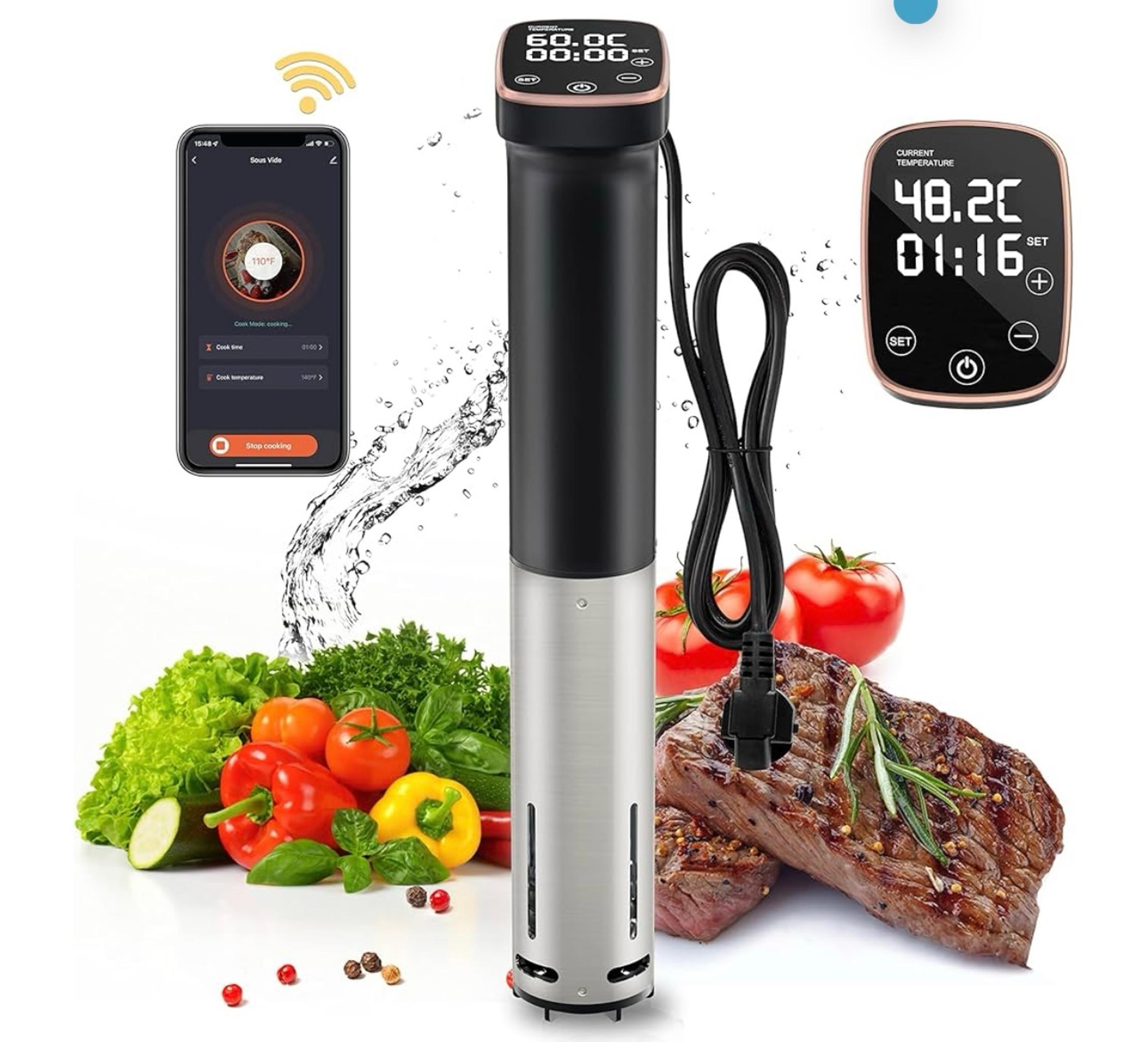 Sous Vide Cooker, Wifi Sous Vide Machine Cooker,IPX7 Waterproof, 1100W