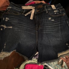 Judy blue 2xl nwt denim shorts rigid front stretch back high waist