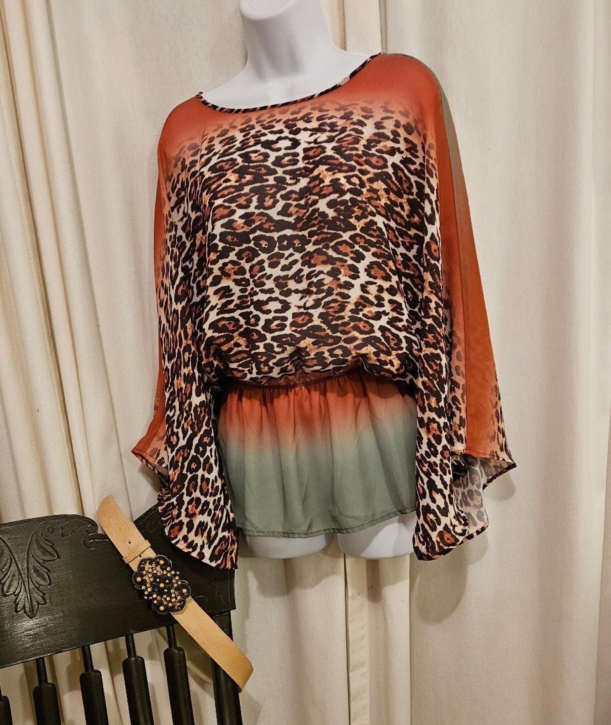 Wrangler semi sheer peplum Blouse