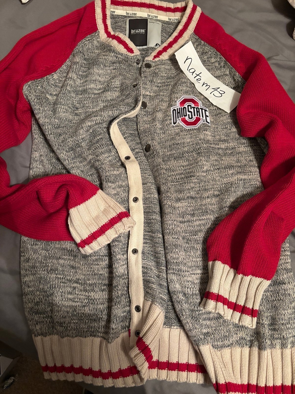 OHIO STATE BUCKEYES FOOTBALL NIKE SEWN RETRO SWEATER SHIRT VINTAGE BNEW 175 XL