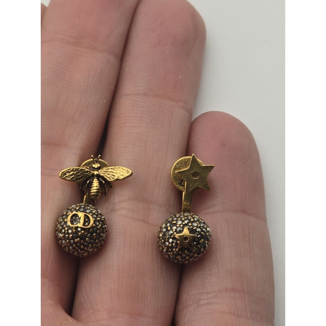 Christian Dior Trésor de Tribale Earrings – Crystal Embellished Bee & Star –...
