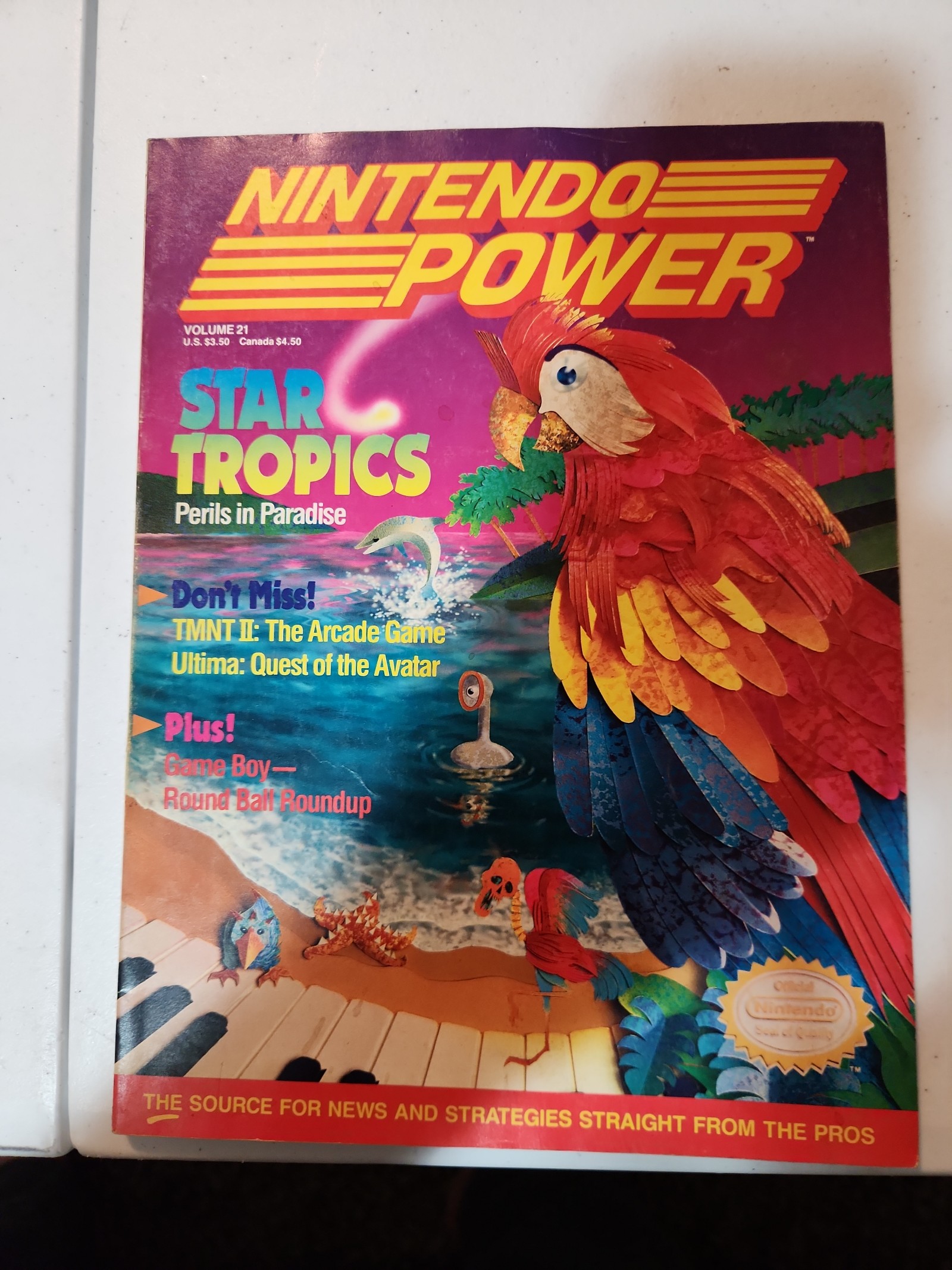 Nintendo Power #21 w/poster