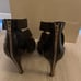 Sergio Rossi brown elastic high heel sandal