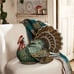 16 x15 Beaded Turkey Novelty Plush Pillow John Derian 2024 Target Exclusive