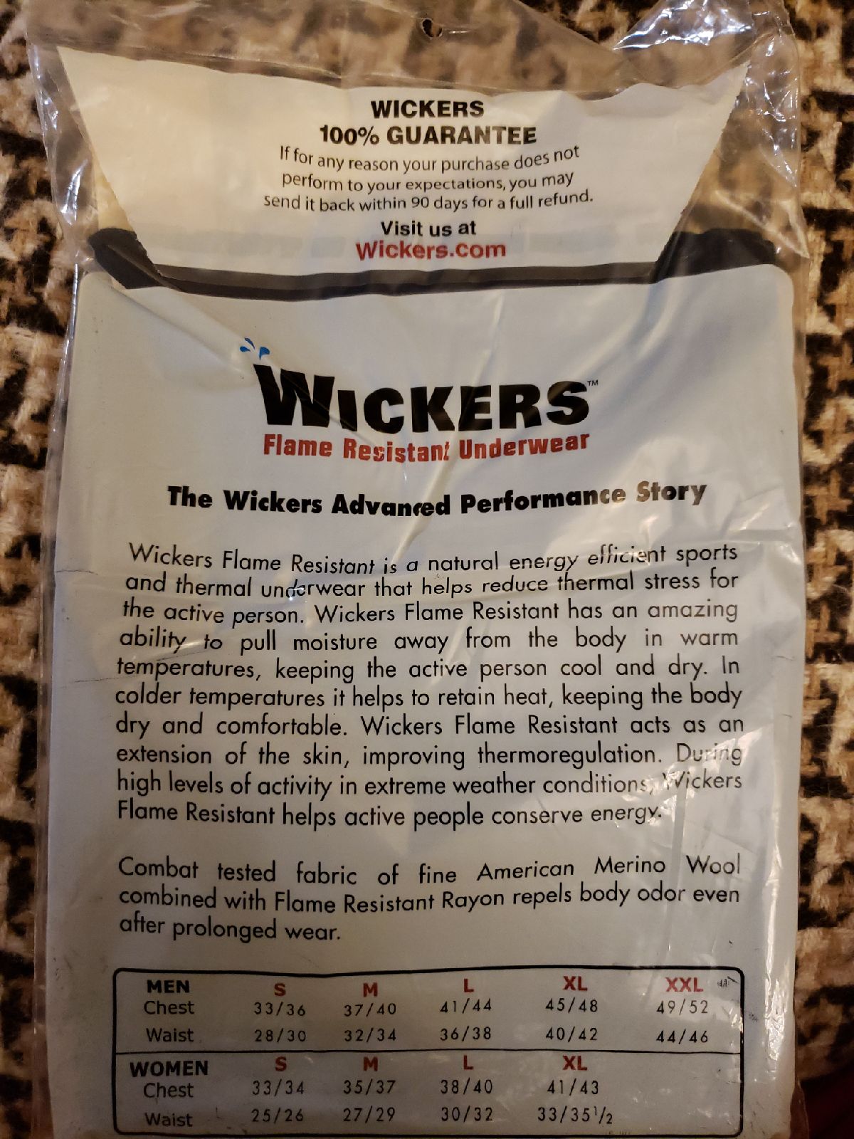 Wickers Flame resistant bottom pants - detail