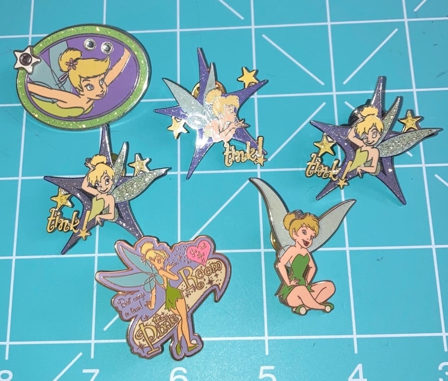Lot of Tinkerbell Enamel Pins