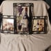 3 Vintage Metal Framed Ceramic Tile Wine and Grapes Wall Hanging Art