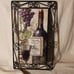 3 Vintage Metal Framed Ceramic Tile Wine and Grapes Wall Hanging Art