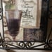3 Vintage Metal Framed Ceramic Tile Wine and Grapes Wall Hanging Art