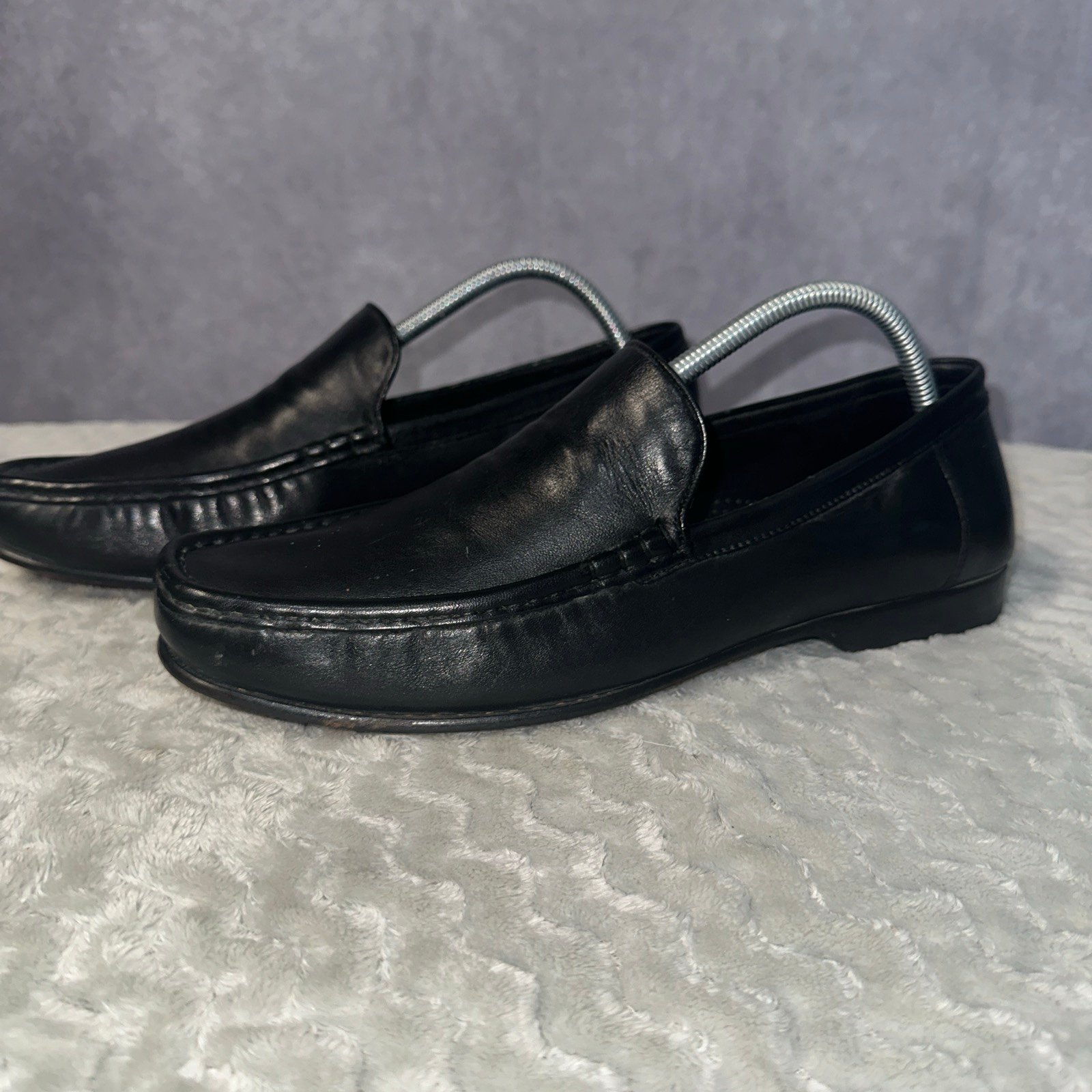 Cole Haan Mens Shoe Ransford Venetian Black Leather Casual Loafers Size 10 M