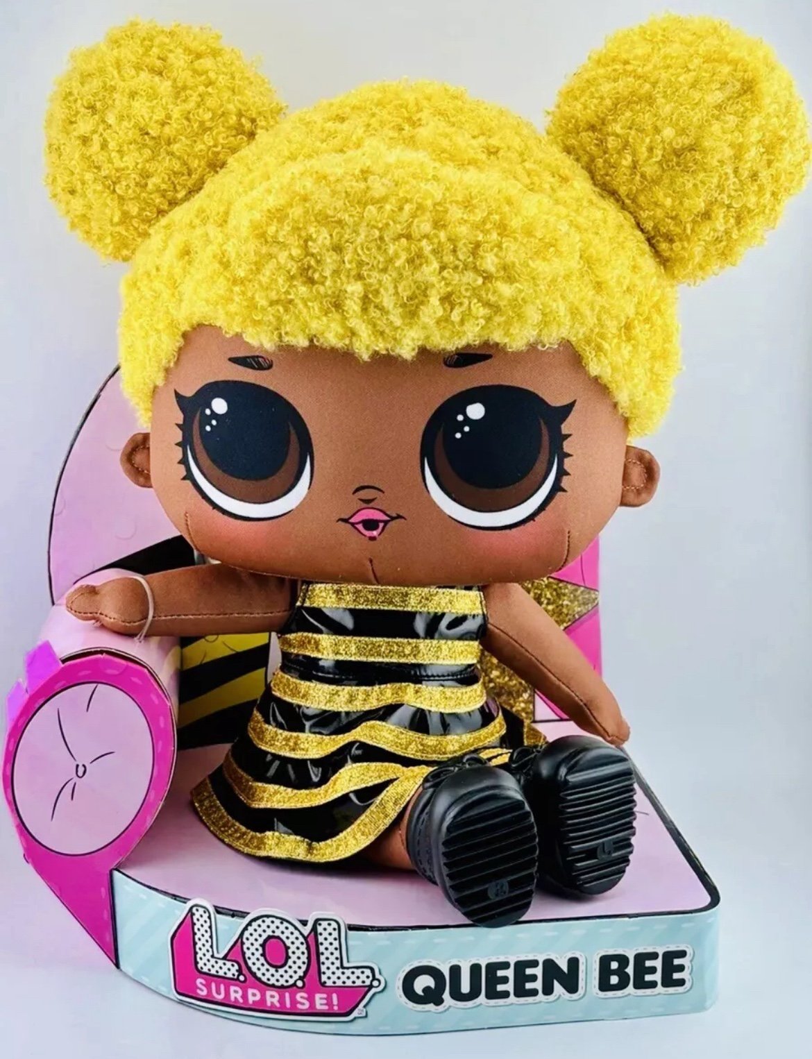 LOL Surprise Plush Doll Queen Bee Large Gold Hair 15 Tall Stuffed Toy~NEW