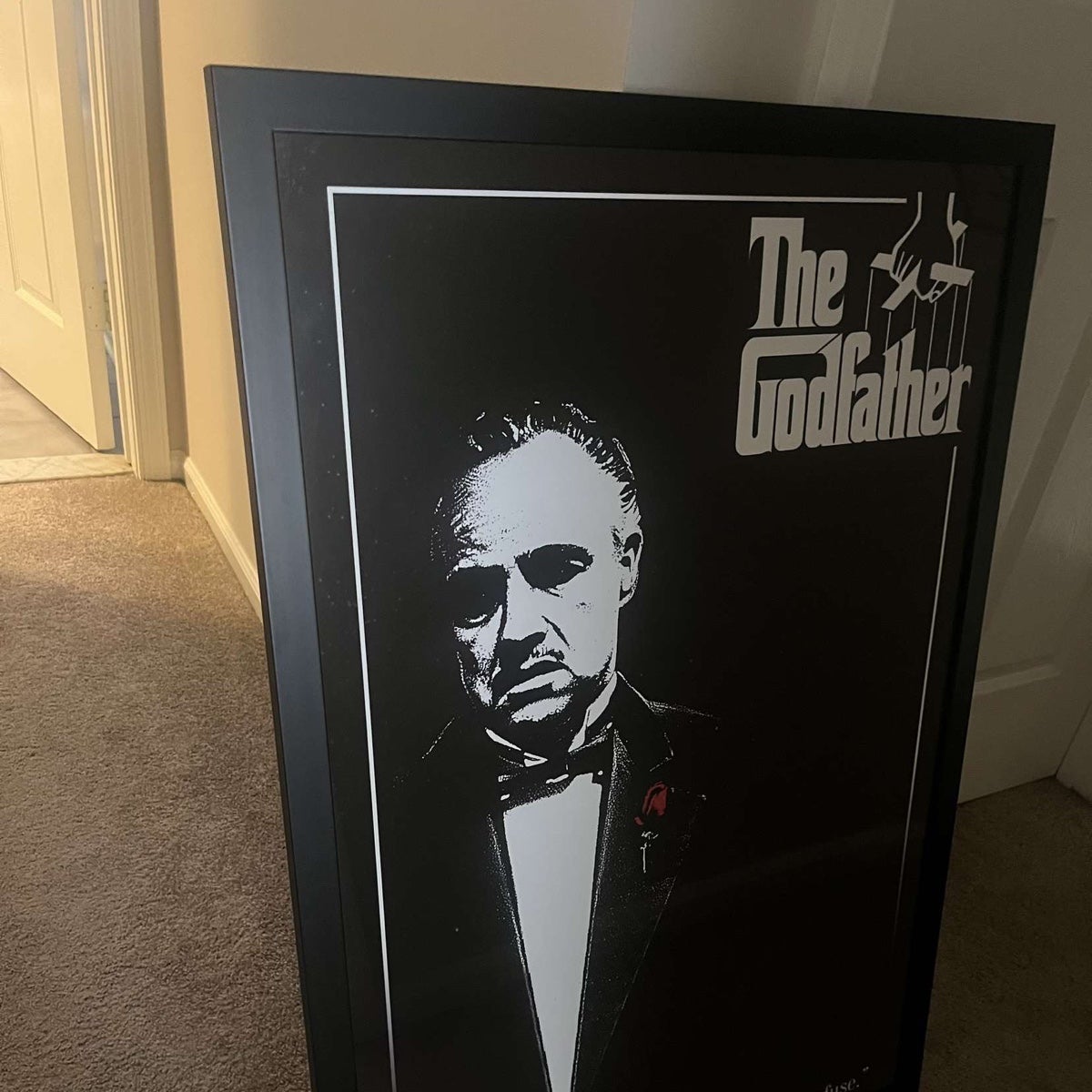 Framed movie poster
