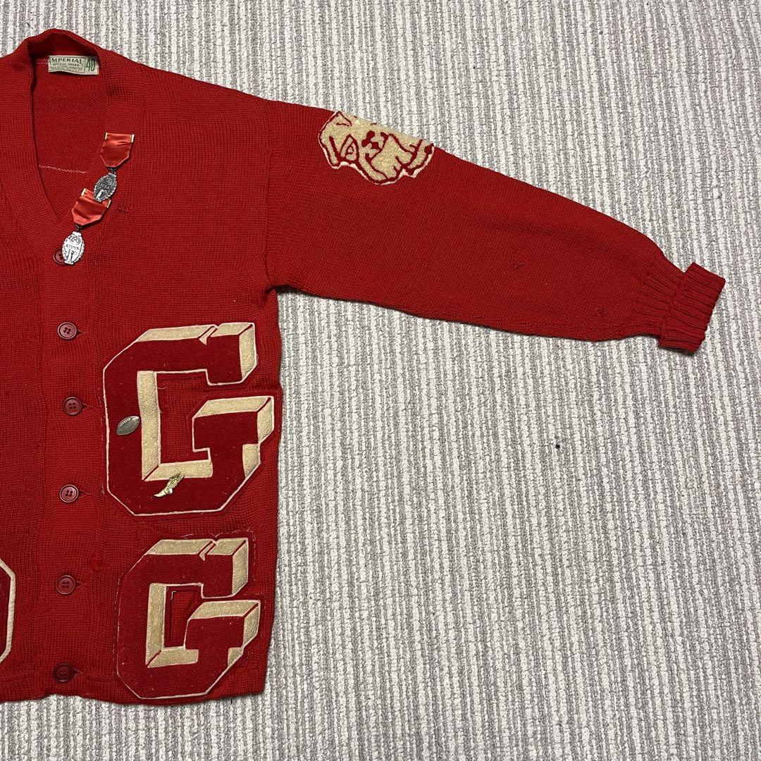 50~60's IMPERIAL】 Award cardigan