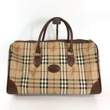 BURBERRY Nova Check Boston Bag Handbag