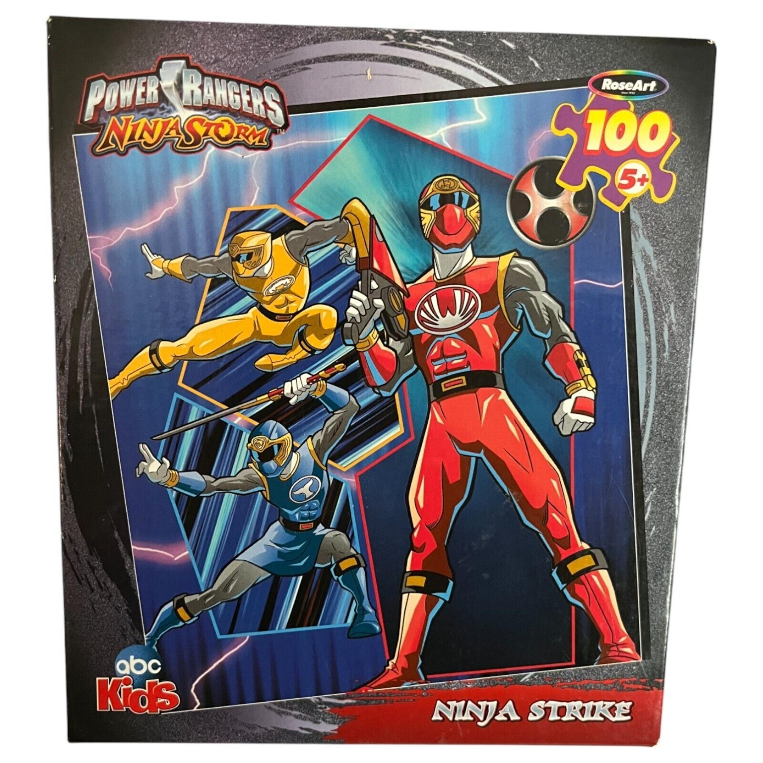 Power Rangers 100 Piece Puzzle Ninja Storm Ninja Strike 2003 RoseArt ABC Kids