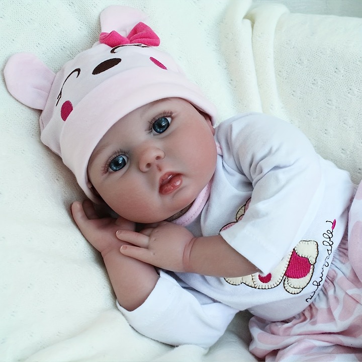 22 Inch Realistic Reborn Girl Doll, Reborn Baby Dolls, Lifelike Newborn Baby
