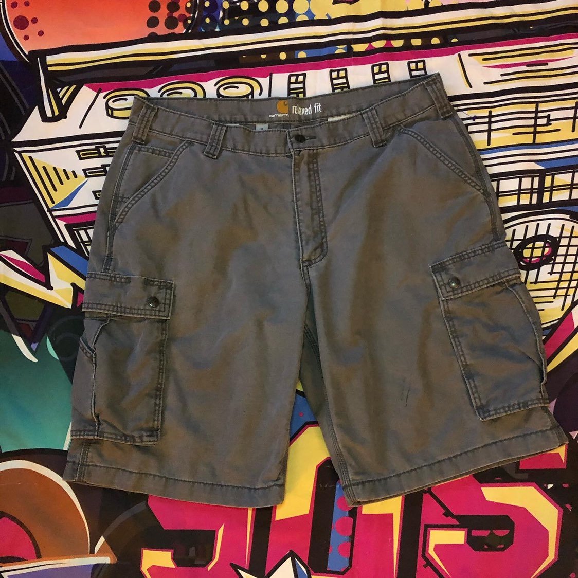 Men’s Relaxed fit Carhartt Cargo shorts.