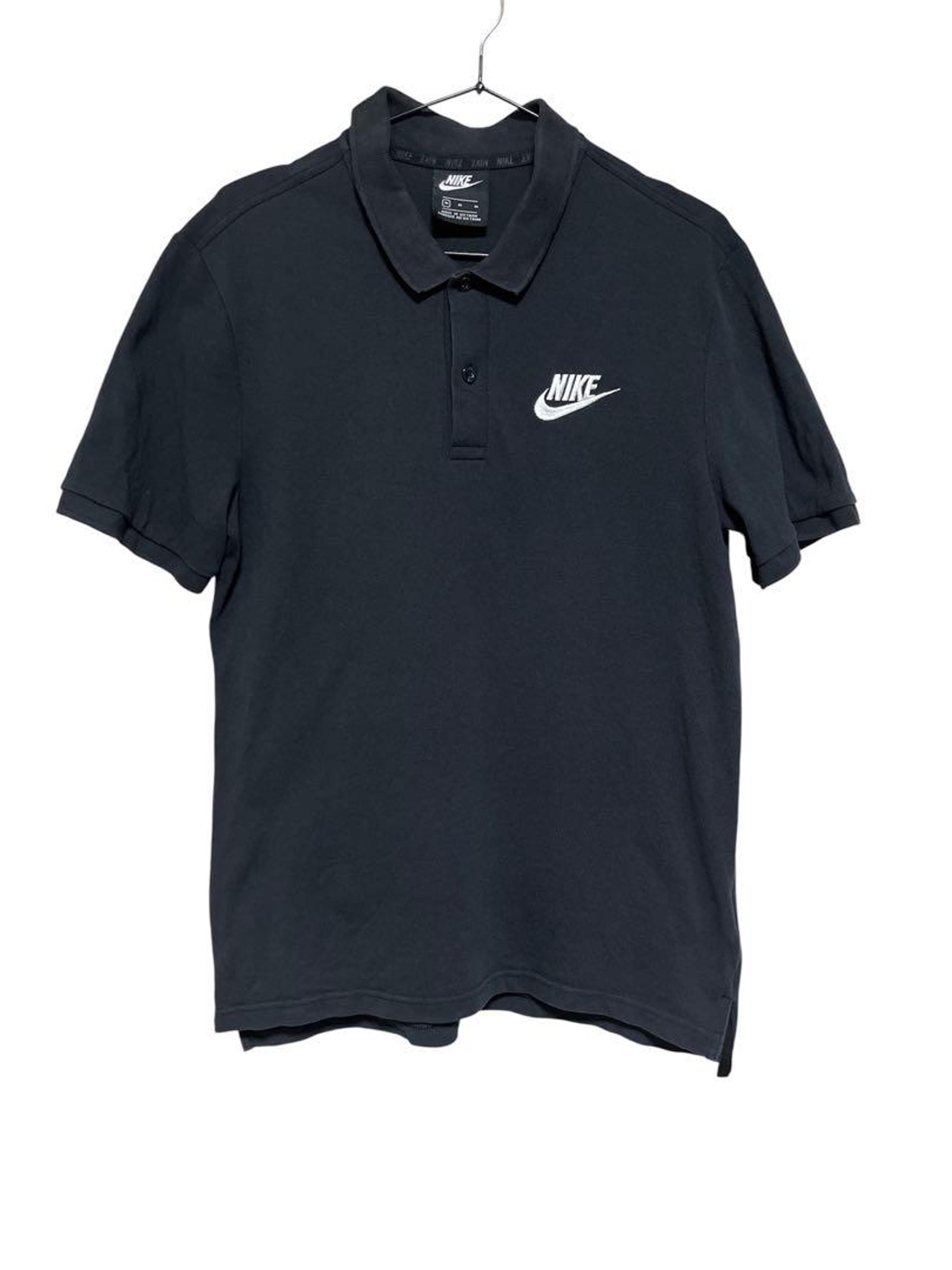 Polo Shirt Short Sleeve Men's M Black - Nike