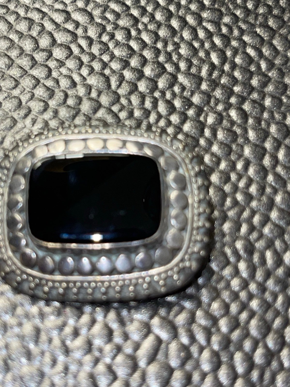 Sterling Silver black onyx pendant