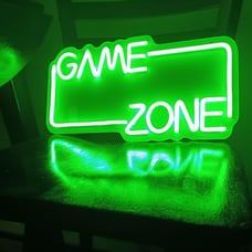 Game Zone Gaming Neon Sign, Boys Gaming Room Decor Light Signs, LED Bright Green