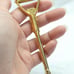Rare Vintage Standard Oil Building Groundbreaking Gold Tone Shovel Bottle Opener