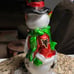Mark Roberts Glazed Snowmen Candle Holder Figurine
