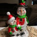 Mark Roberts Glazed Snowmen Candle Holder Figurine