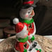 Mark Roberts Glazed Snowmen Candle Holder Figurine